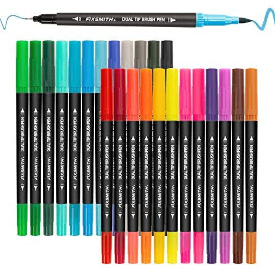 Coloring Book Markers Mr Pen Markers Pen- Dual Tip Brush Pens